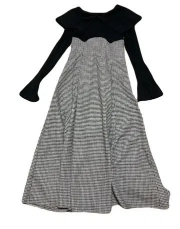 다즐링 빅 칼라 코르셋 원피스