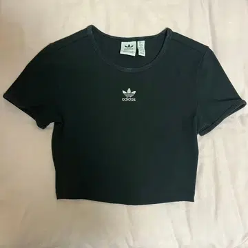 adidas 리브 반팔 크롭T 미니T