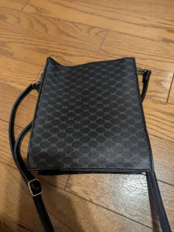 블랙 육각형 패턴 숄더백