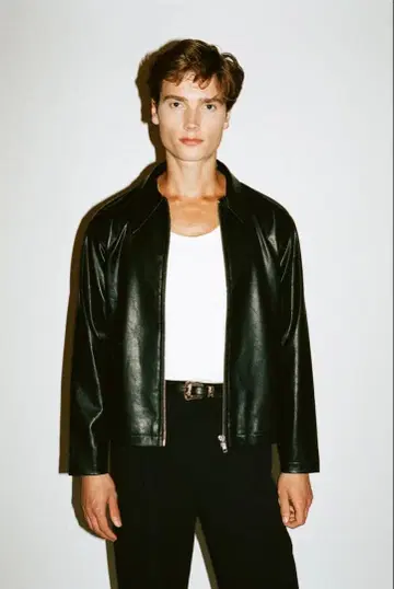 [ California Arts ] 비건 가죽 블루종 XL 블랙