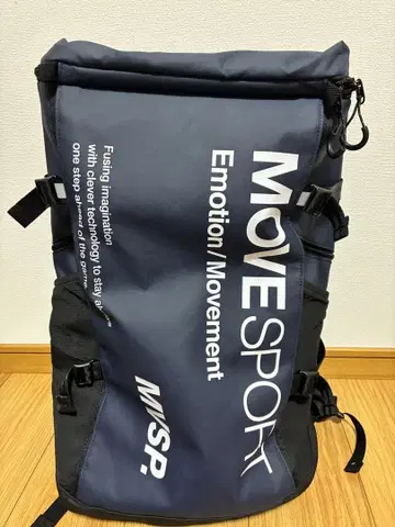 MOVE SPORT 데상트 대용량 백팩 다크 블루
