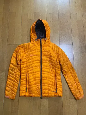 MAMMUT 후드 부착 다운 자켓 오렌지