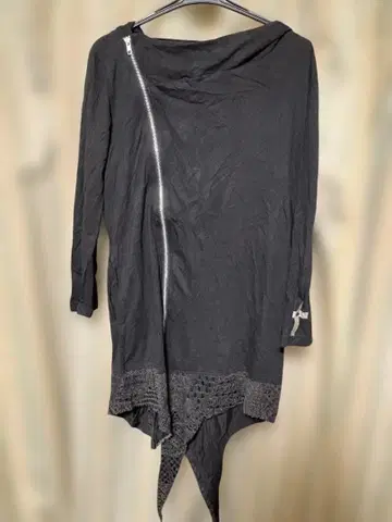 MINT NeKO 블랙 변형 프론트 지퍼 후드 부착 후드티