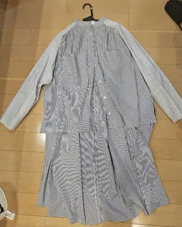 ADORE 스트라이프 셔츠 원피스 38