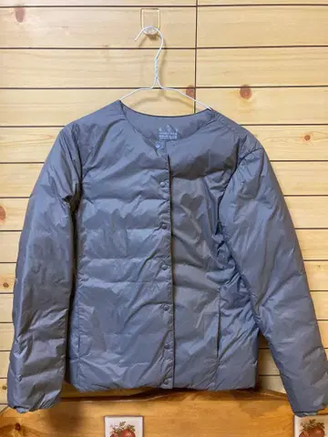 무인양품 다운 자켓 그레이쉬 브라운