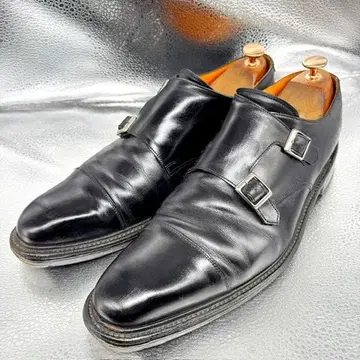 오쿠라 요시카츠 더블 몽크/27.0cm/캐주얼 슈즈/비즈니스 슈즈/블랙