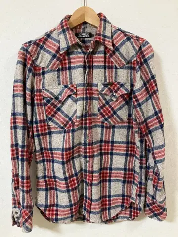 HYSTERIC GLAMOUR 체크 무늬 긴팔 셔츠 M