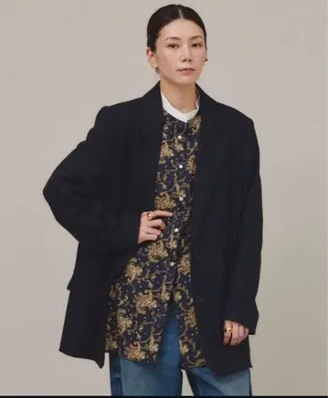 캘런솔로지 울 탑 트위드 자켓