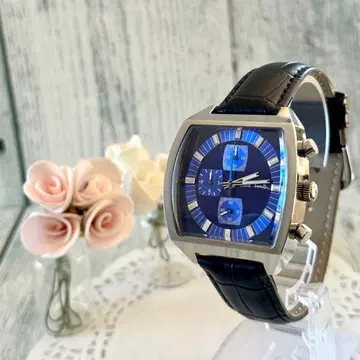 [ 레어 ] Paul Smith 폴스미스 손목시계 크로노 네이비조 스퀘어