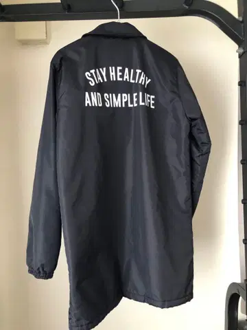 BAYFLOW 나일론 자켓 메시지 프린트