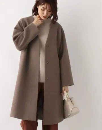 M [ 글로벌 워크 ] 스트레치 노카라 체스터 코트