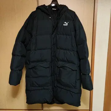 PUMA 블랙 다운 자켓 XL 남성용