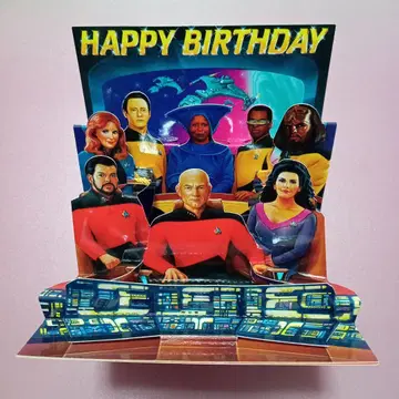 스타트렉 더 넥스트 제너레이션 3D 그리팅 카드