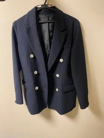 Joint Space 네이비 더블 브레스트 자켓