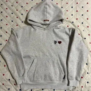 My Sugar Babe 그레이 후드 부착 후드티