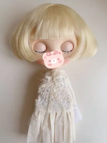 [ 당일 발송 ] yellow 29 모헤어 가발 Blythe