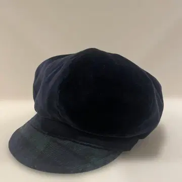 B.Milliner and M. 네이비 벨벳 헌팅 캡 새상품급