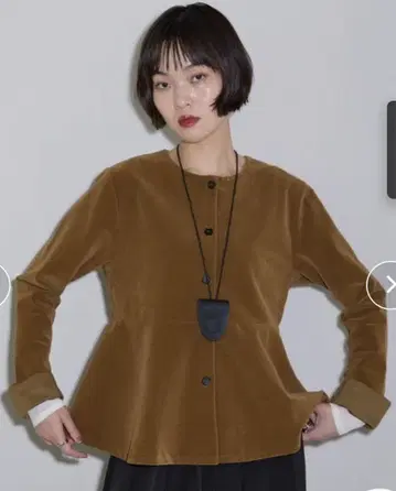 leimn 벨로아 페플럼 가디건