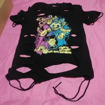 SEXPOT ReVeNGe 데미지 티셔츠 블랙 미사용 펑크 PUNK