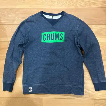 CHUMS 네이비 V넥 맨투맨 L 사이즈