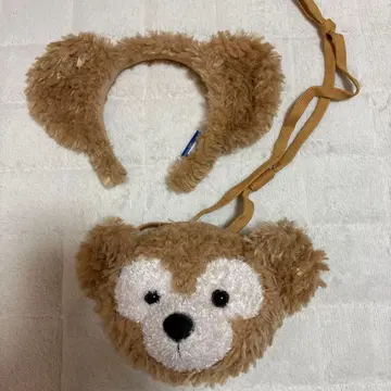 더피 귀 달린 헤어밴드, 파우치 세트