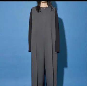 택 포함 미사용 새상품 Aga 배색 올인원 그레이