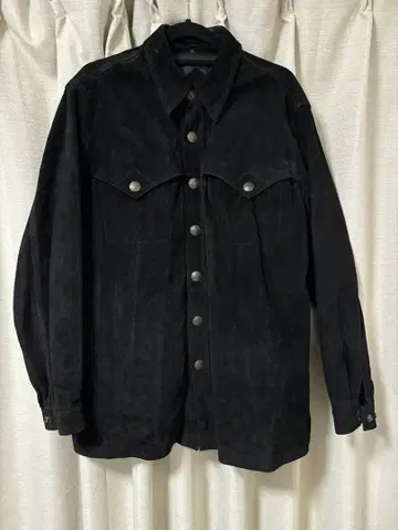 남성용 블랙 소가죽 자켓