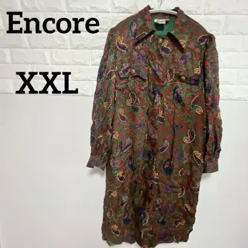 [ Encore ] XXL 페이즐리 무늬 실크 자켓