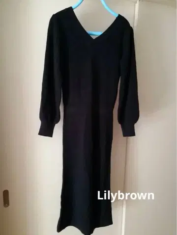 새상품급 Lily Brown 블랙 니트 원피스 F 사이즈