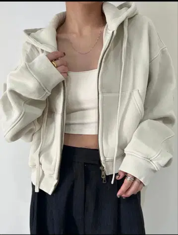 efu 빈티지 쇼트 후디