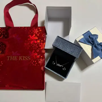 the kiss 화이트 골드 팔찌 귀걸이 세트 선물 기프트