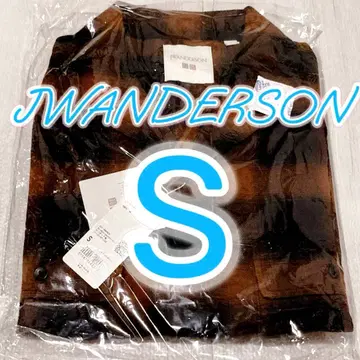 유니클로 JW 앤더슨 브러쉬드 코튼 오버 사이즈 셔츠 브라운 S