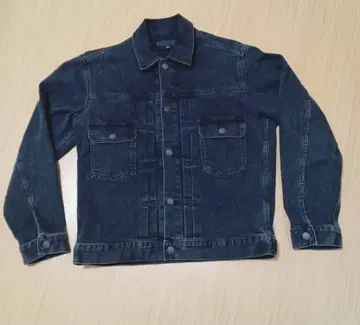 새상품급 유니클로 블랙 세컨드 데님 자켓 L