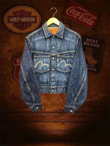 [초레어!] 초기 EVISU 데님 자켓 YAMANE기 일본제 빈티지