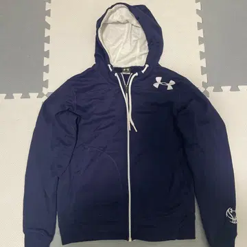 언더아머 네이비 후드 부착 후드티