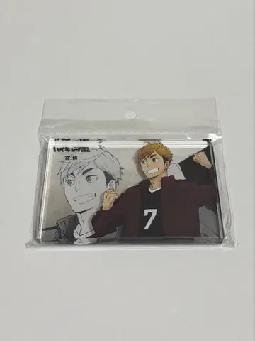 하이큐 미야 아츠무 아크릴 블록 10주년 기념 신작 일러스트