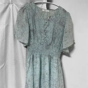 narural couture 플레어 슬리브 원피스