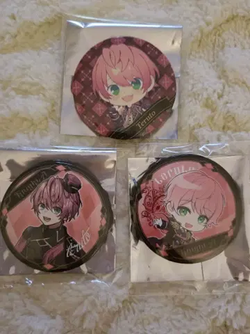 기사A 테루토군 캔뱃지 3개 세트