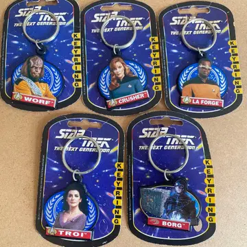 레어 스타트렉 키링 5개 세트 SF