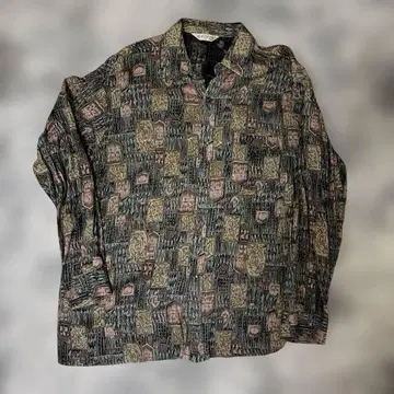 구제 의류 패턴 긴팔 셔츠