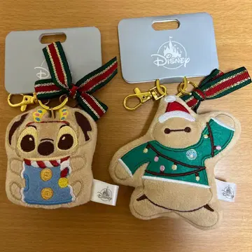 스티치 베이맥스 봉제 인형 키체인 키링 크리스마스 쿠키