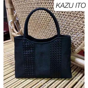 KAZU ITO 카즈 이토 관혼상제 백 블랙 블랙 포멀 패브릭 소재