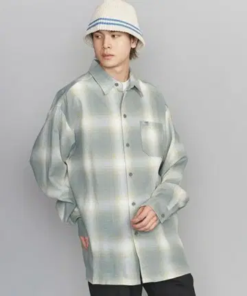 [새상품급] CalTop (칼탑) 옴브레 체크 셔츠