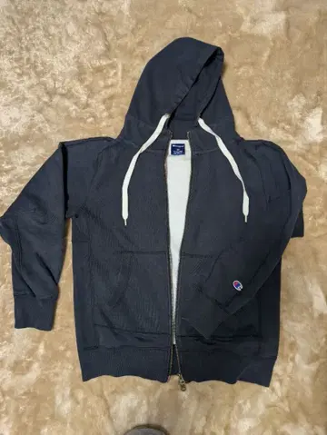 Champion 블랙 집업 후드티 M 사이즈