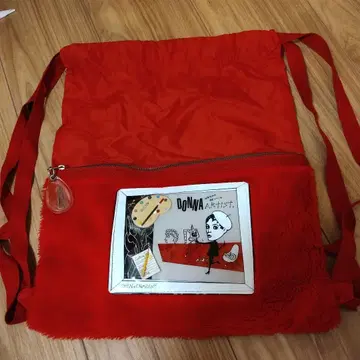 쇼와 레트로 미사용 멋진 냅색 빨간색