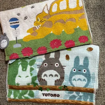 이웃집 토토로 페이스 타월 2장