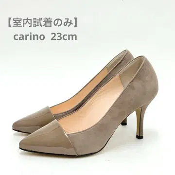 [ 실내 시착만 한 상품 ] 카리노 콤비 디자인 펌프스 23cm 베이지