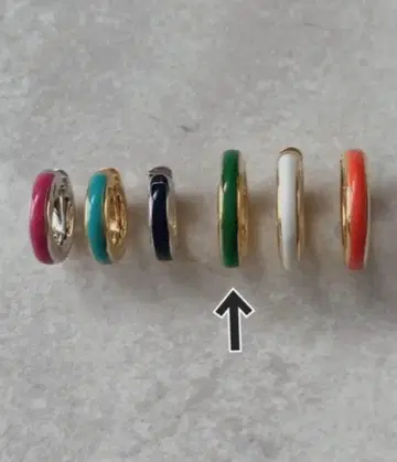 스타 주얼리 걸 이어커프 에나멜 자수정