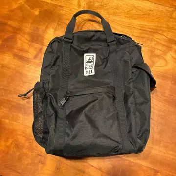 MEI 블랙 백팩 백팩