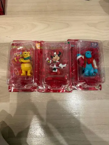 미키 미니 푸우 피규어 3체 세트